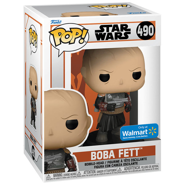 Funko POP #490 Star Wars Book of Boba Fett Boba Fett without Helmet Exclusive Figure